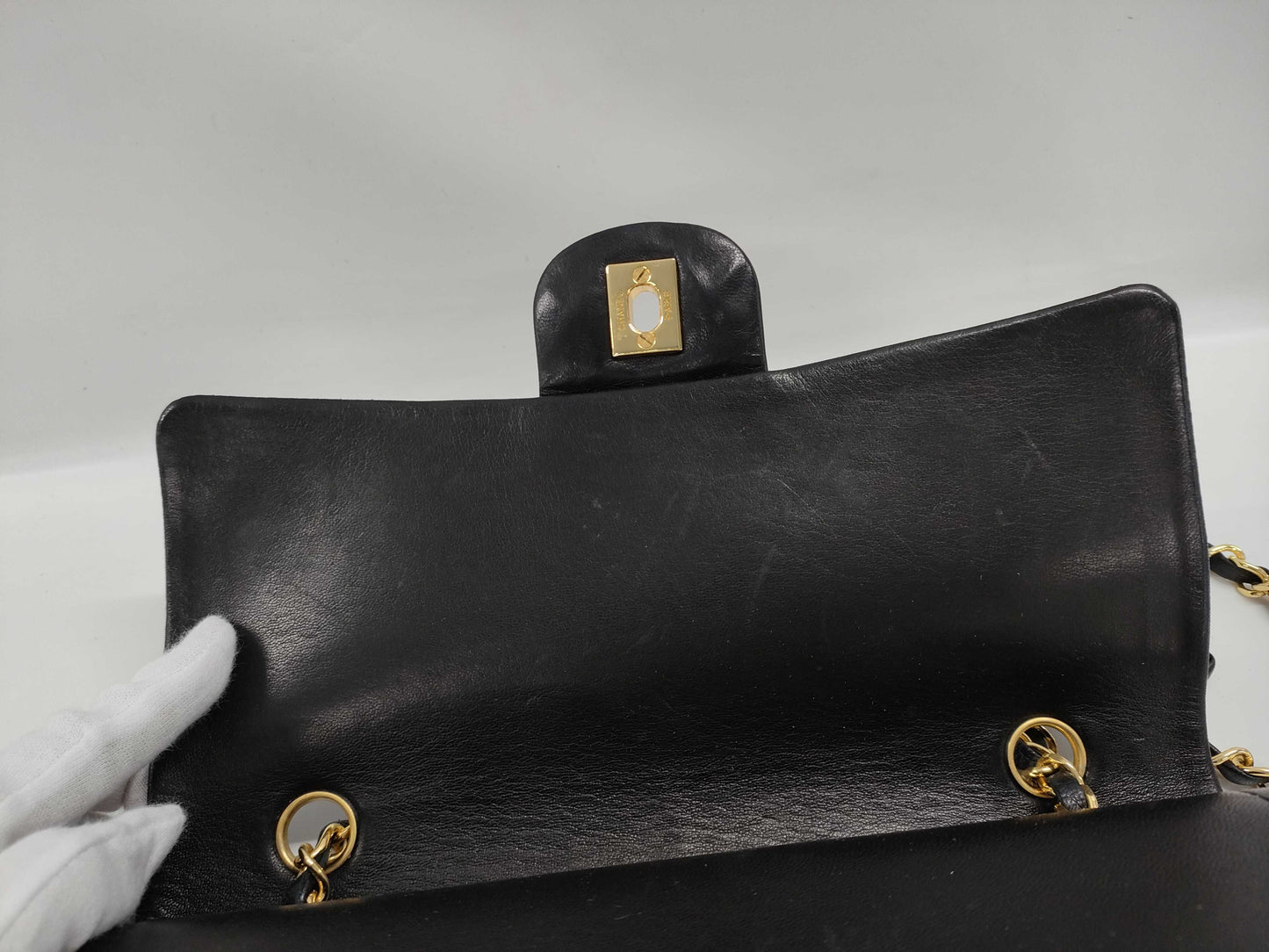 CHANEL Lamb Matelasse Double Double Shoulder Bag 1196972 Seal Card
