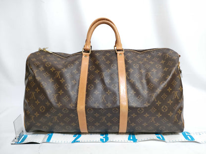 LOUIS VUITTON Monogram Louis Vuitton Monogram Keepall 55 Bandouliere VI1903 Boston Bag
