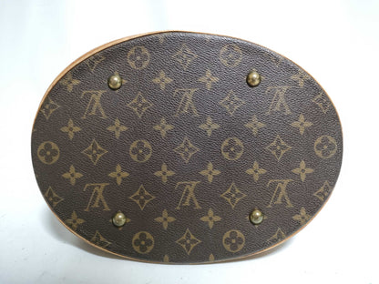 LOUIS VUITTON Monogram Bucket GM Pouch Handbag