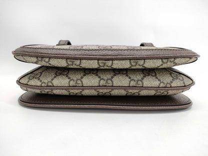 GUCCI GG Supreme 703807/525040 Beige/Brown Shoulder Bag