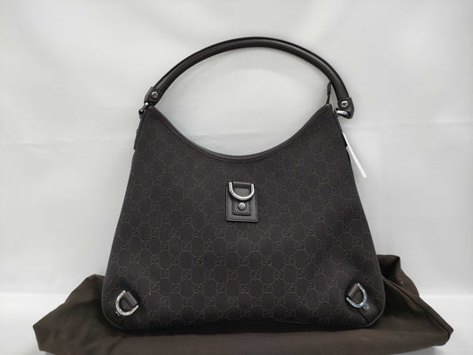GUCCI GG Canvas One-Shoulder Bag 268637/498879 Brown Bag