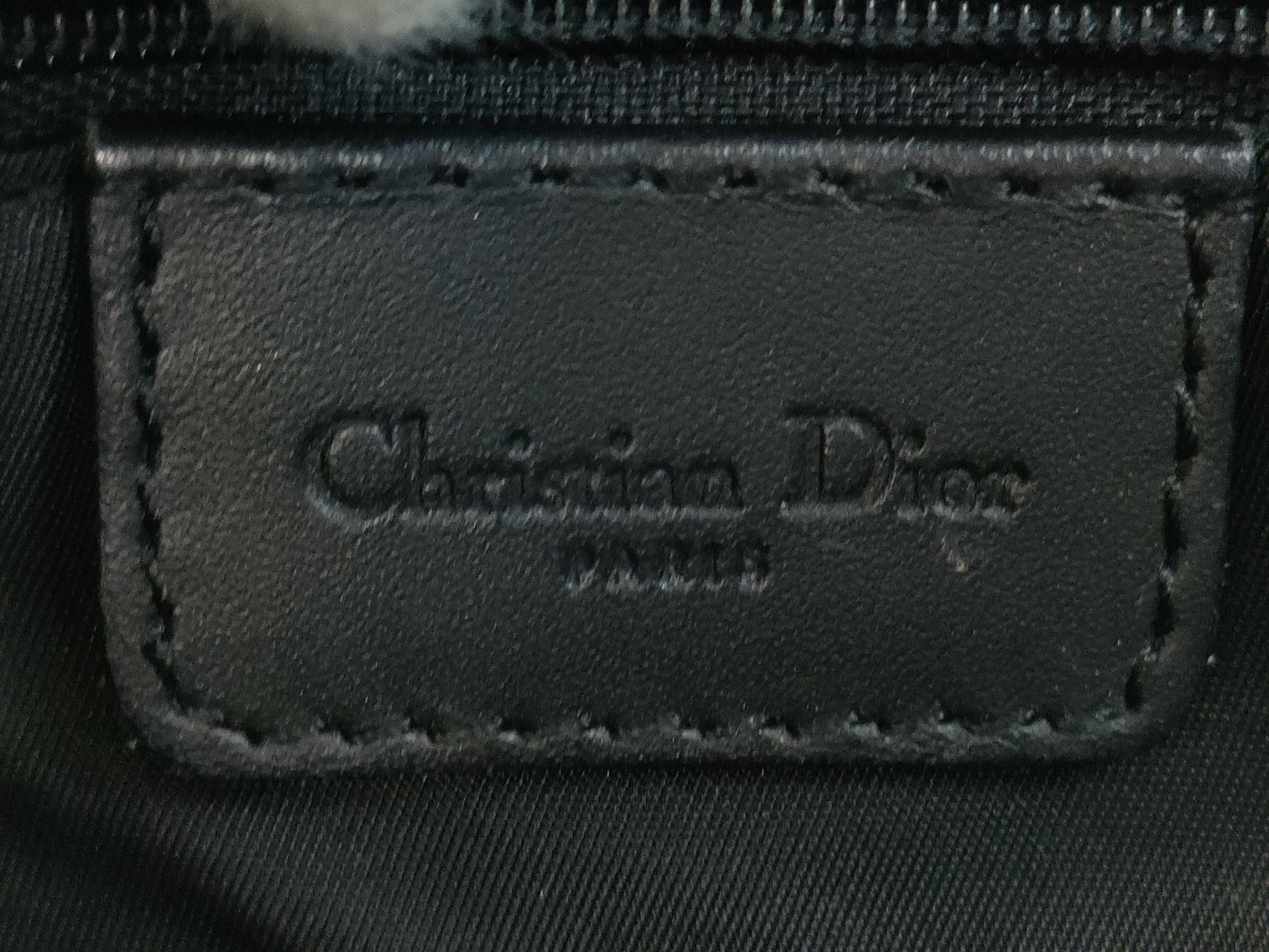 Dior Trotter Saddle Bag Canvas and Leather Handbag