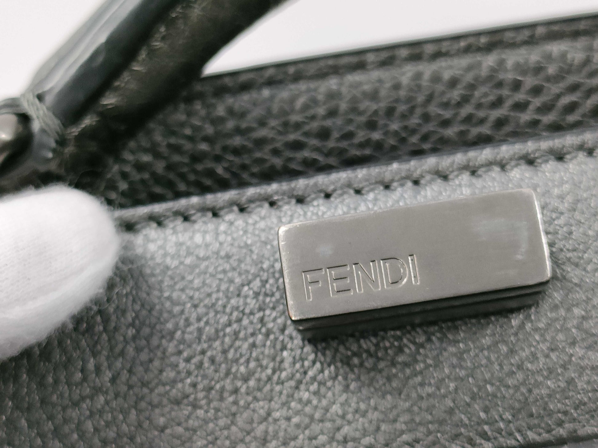 FENDI Peekaboo I.C.U. Gray Handbag