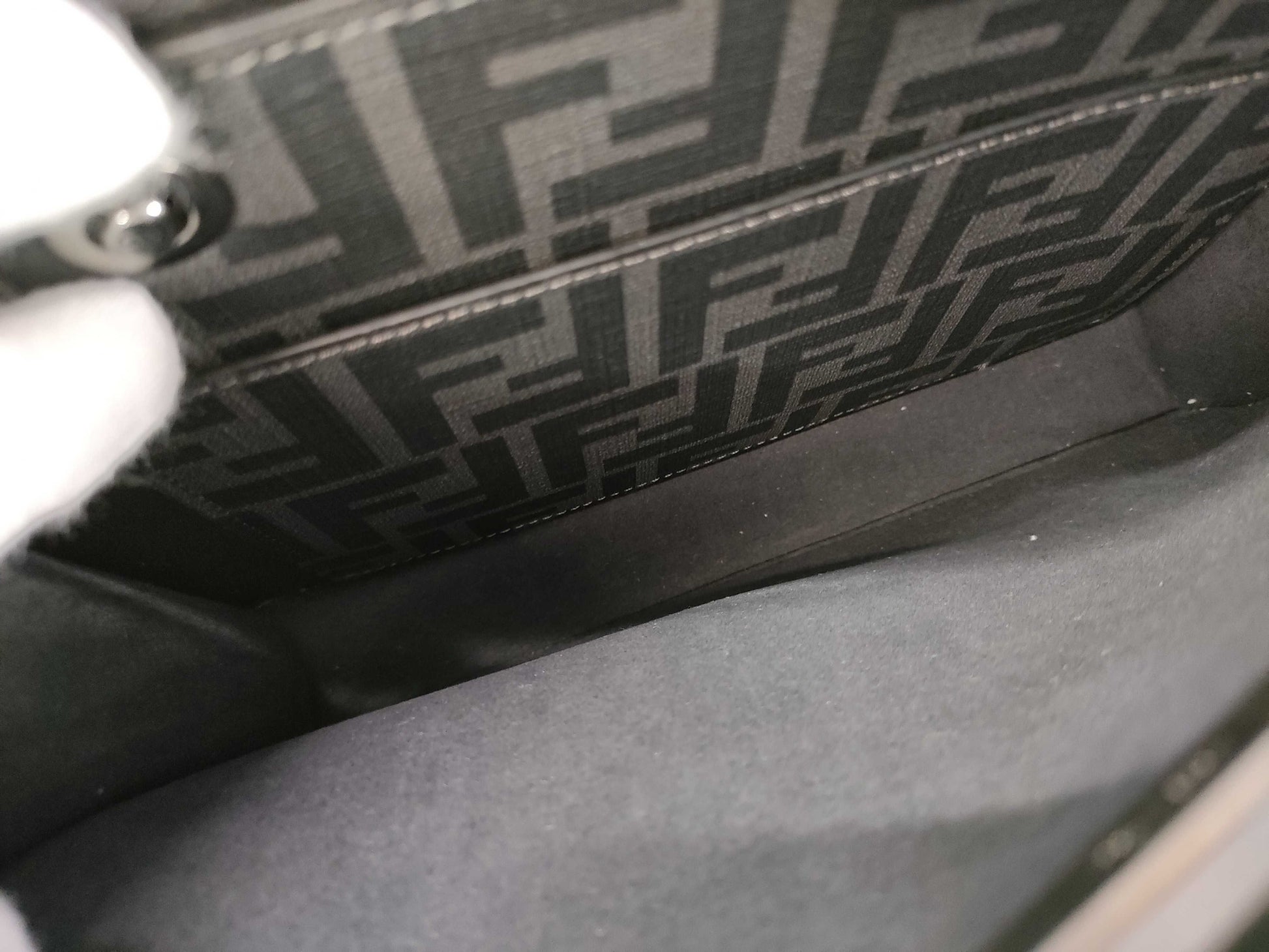 FENDI Peekaboo I.C.U. Gray Handbag