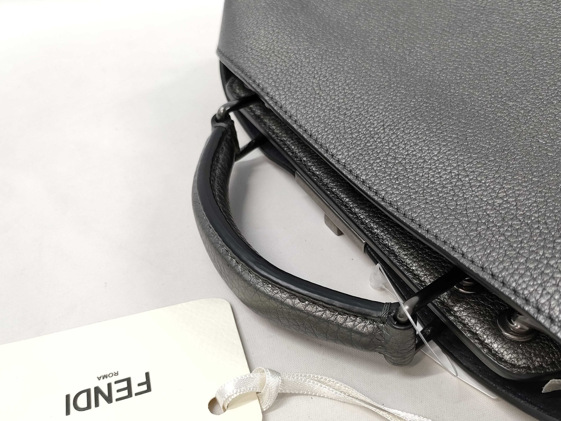FENDI Peekaboo I.C.U. Gray Handbag