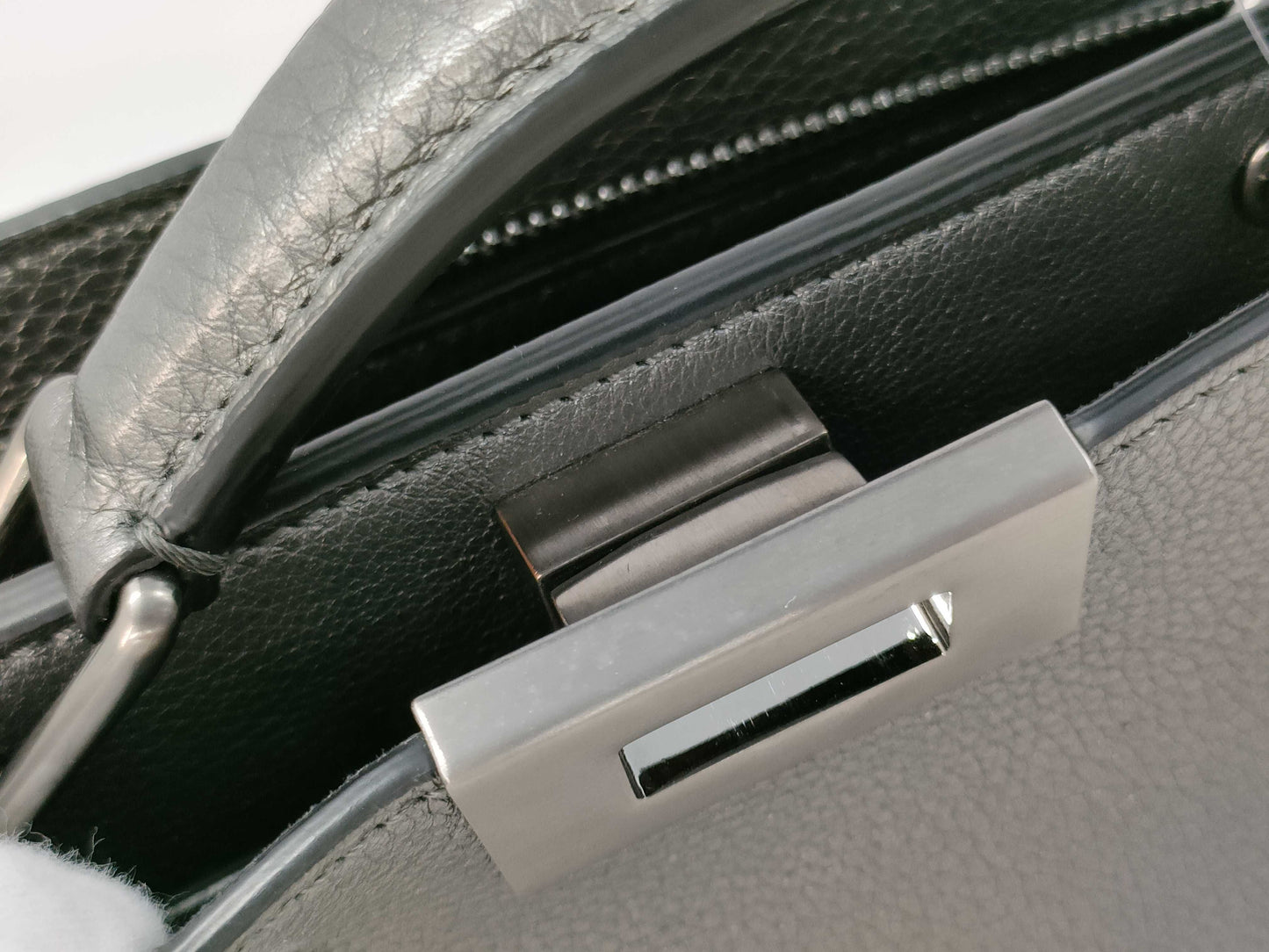 FENDI Peekaboo I.C.U. Gray Handbag