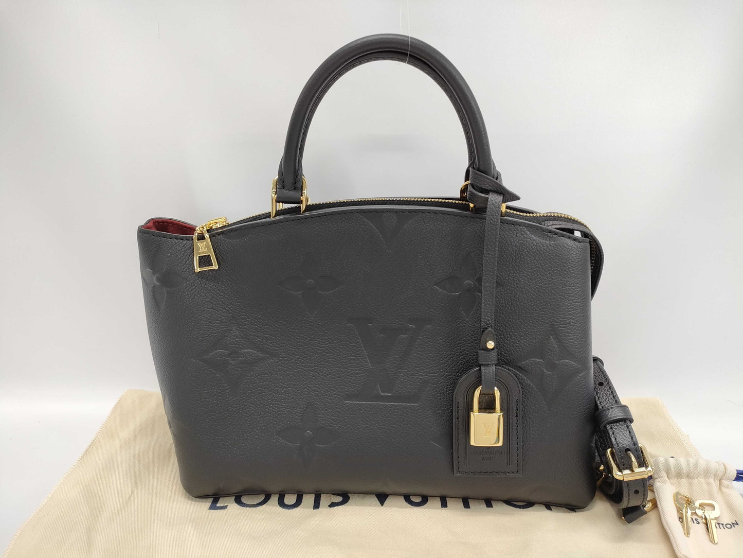 LOUIS VUITTON Monogram Empreinte Grand Palais PM M58916/RFID Handbag