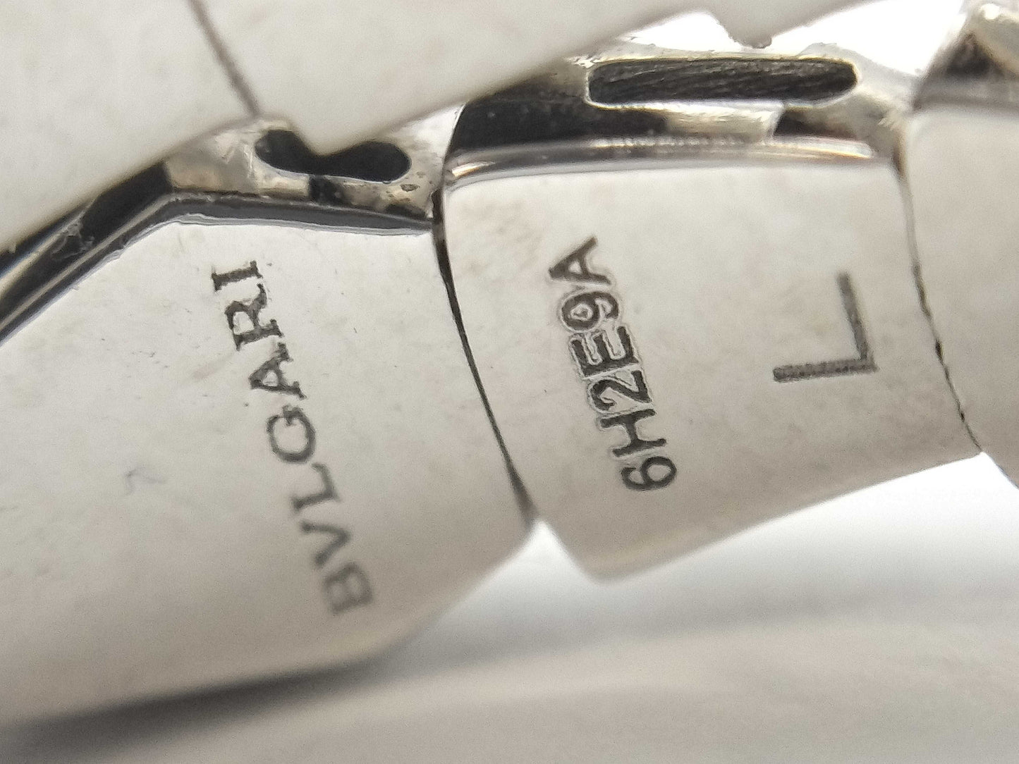 BVLGARI Serpenti Viper L Full Diamond WG Au750 7.0g Ring 