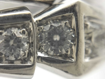 BVLGARI Serpenti Viper L Full Diamond WG Au750 7.0g Ring 