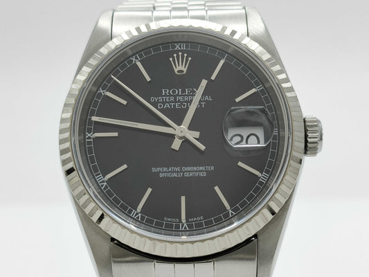 ROLEX 16234 A924859 Black Dial Boys' Watch
