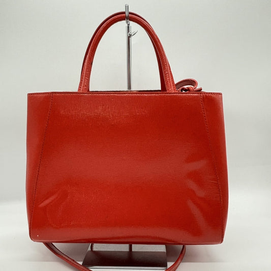 FENDI Toujours 2-Way Shoulder Handbag Red