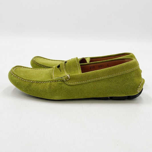 PRADA Prada Driving Shoes Suede Green Size 5 24.5cm Sneakers