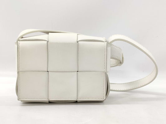 BOTTEGA VENETA Bottega Cassette White Shoulder Bag