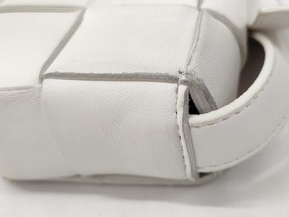 BOTTEGA VENETA Bottega Cassette White Shoulder Bag