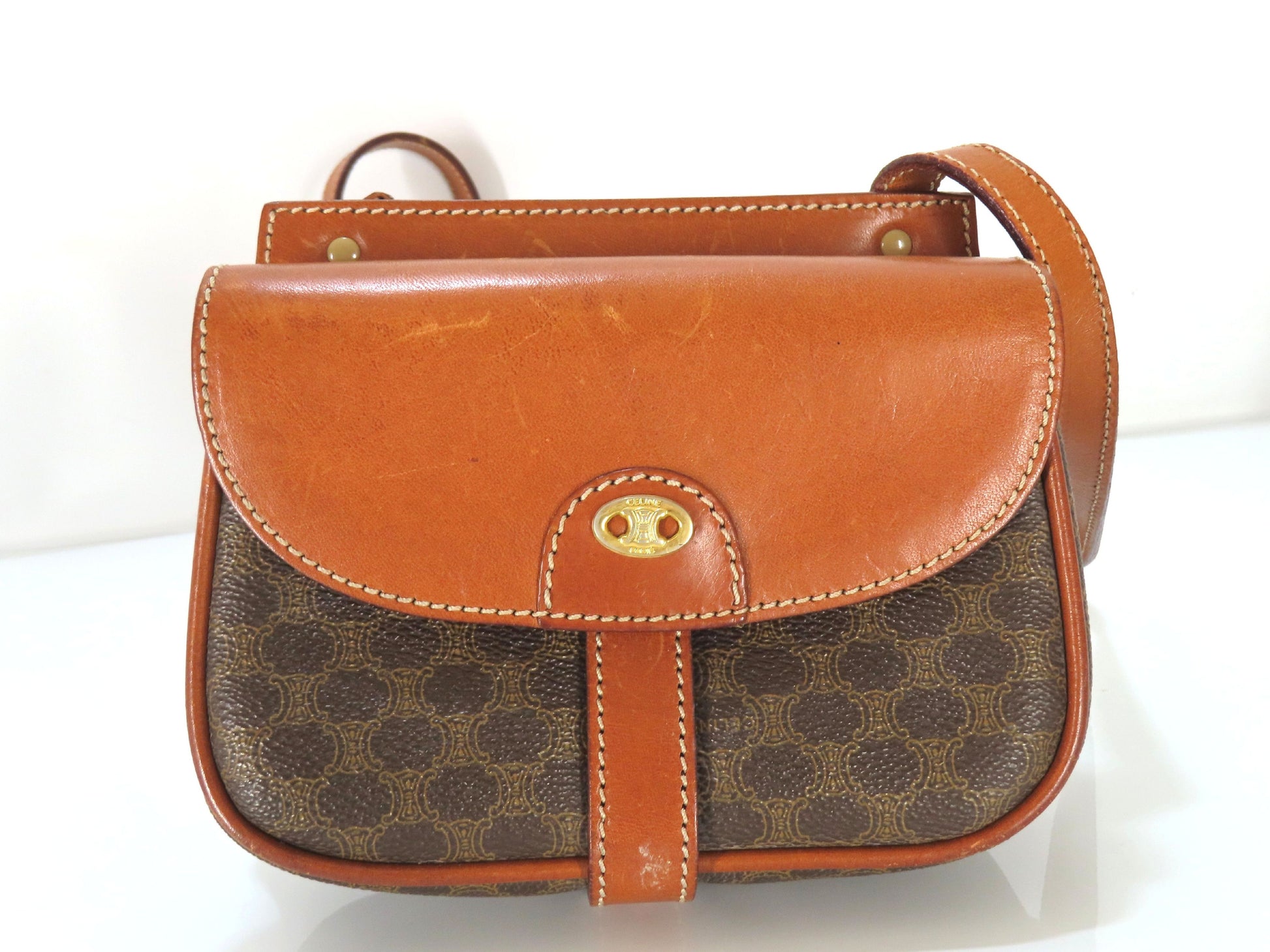 CELINE Macadam Shoulder Bag