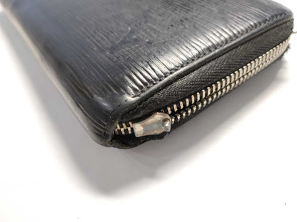LOUIS VUITTON Epi Zippy Wallet Noir CA2183 Wallet