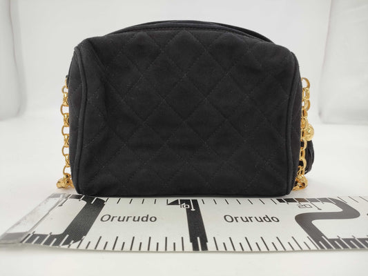 CHANEL Suede Fringe Chain Shoulder Bag 2938052