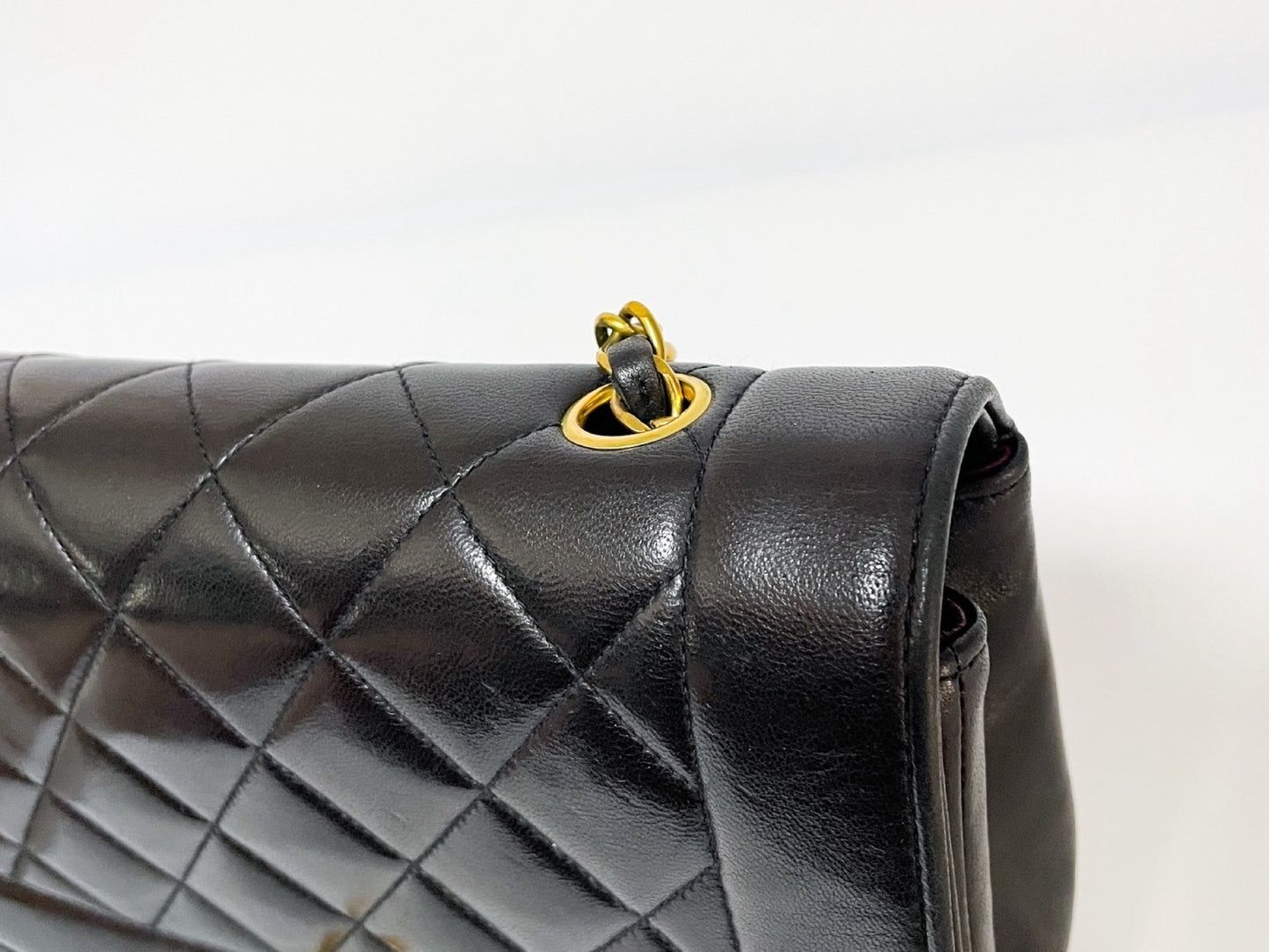 CHANEL Diana 25 Lambskin Matelasse Shoulder Bag with Seal