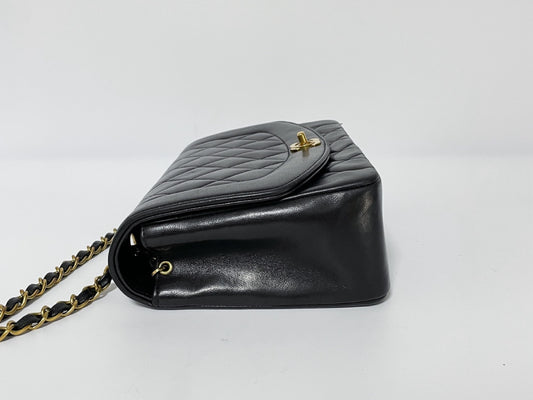 CHANEL Diana 25 Lambskin Matelasse Shoulder Bag with Seal