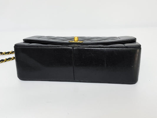 CHANEL Diana 25 Lambskin Matelasse Shoulder Bag with Seal