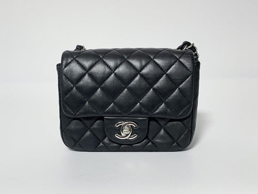 CHANEL Mini Matelasse Lambskin Shoulder Bag