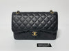 CHANEL Deca Matelasse 30 Caviar Leather Black with Gold Hardware Shoulder Bag