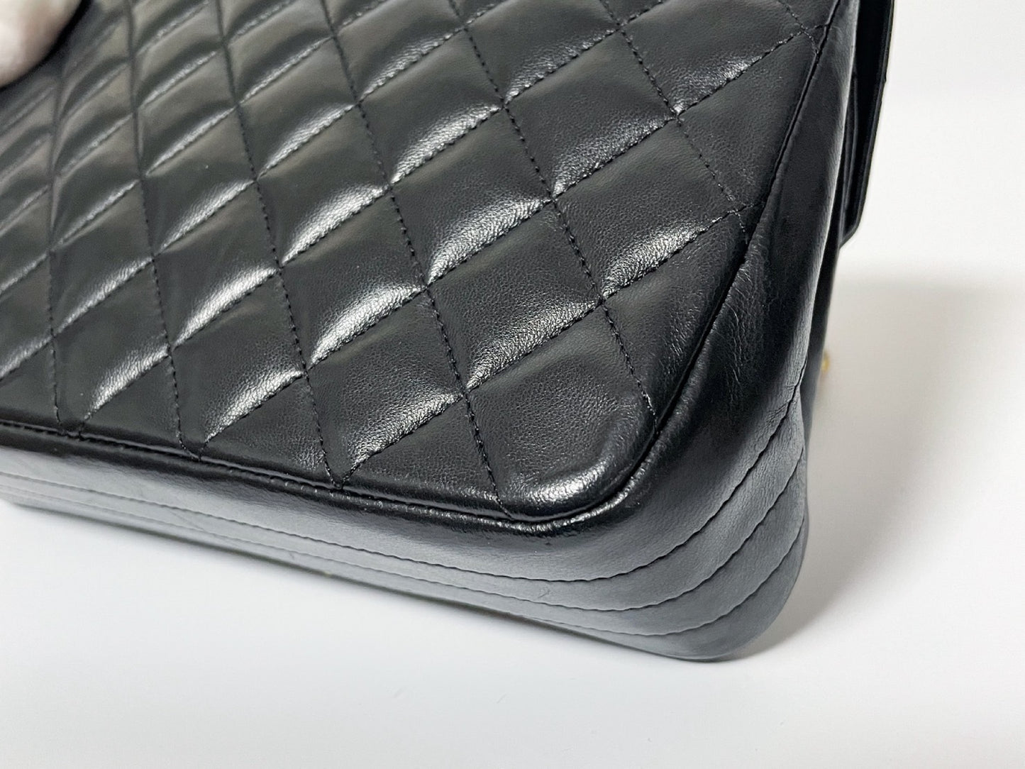 CHANEL Half Moon Matelasse Lambskin Shoulder Bag with Seal