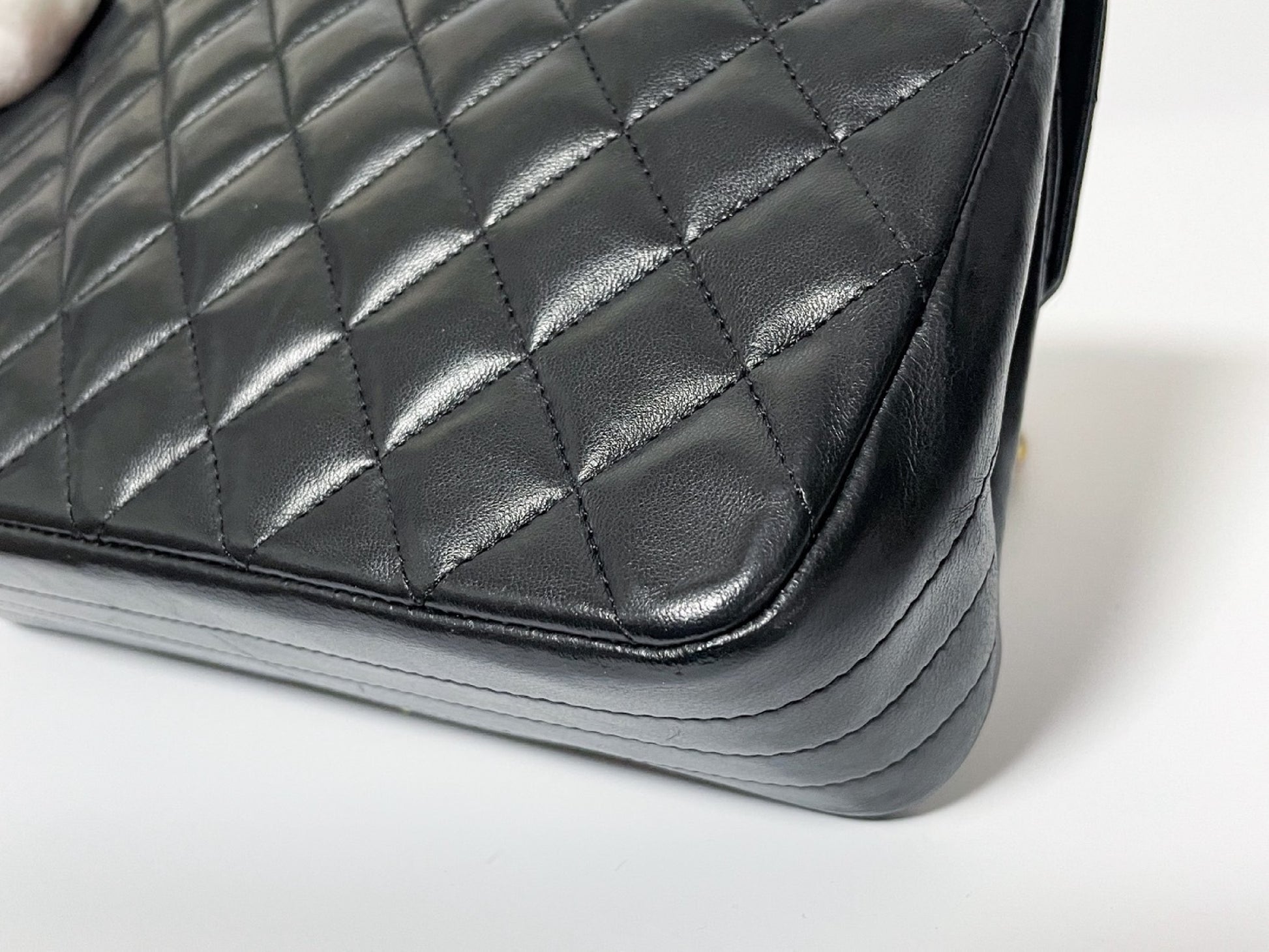 CHANEL Half Moon Matelasse Lambskin Shoulder Bag with Seal