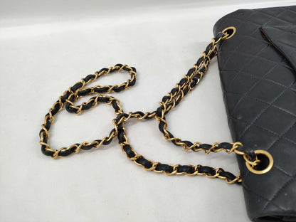 CHANEL Shoulder Bag W Flap Black No. 2 Shoulder Bag