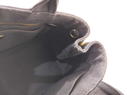 PRADA Canapa 2-way bag, black handbag