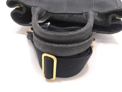 PRADA Canapa 2-way bag, black handbag