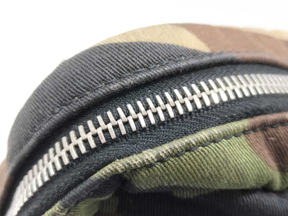 SAINT LAURENT 482777 Paris Rivington Shoulder Bag, Camouflage Canvas, Khaki