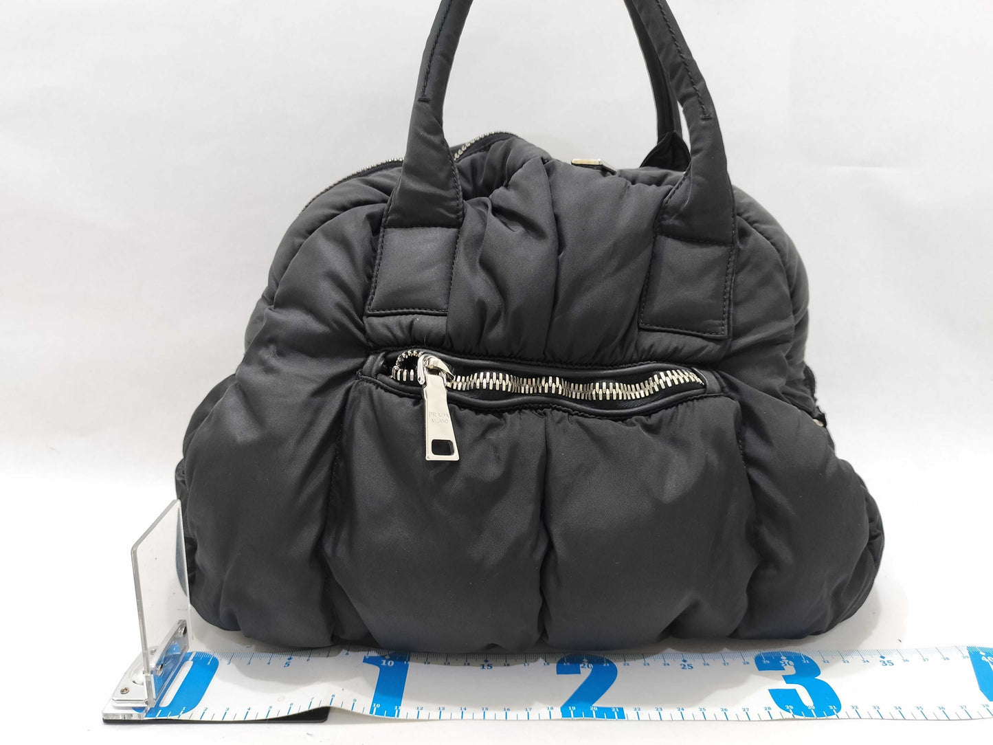 PRADA Nylon Bomber 2-way Bag Black Nylon Handbag