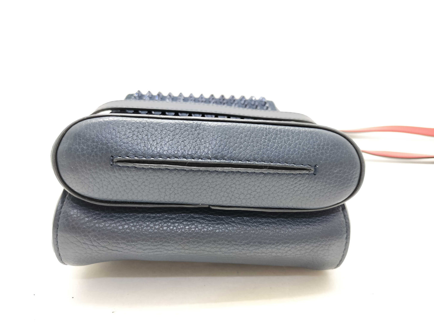 Christian Louboutin Bench Reporter Shoulder Bag, Studded Leather, Navy