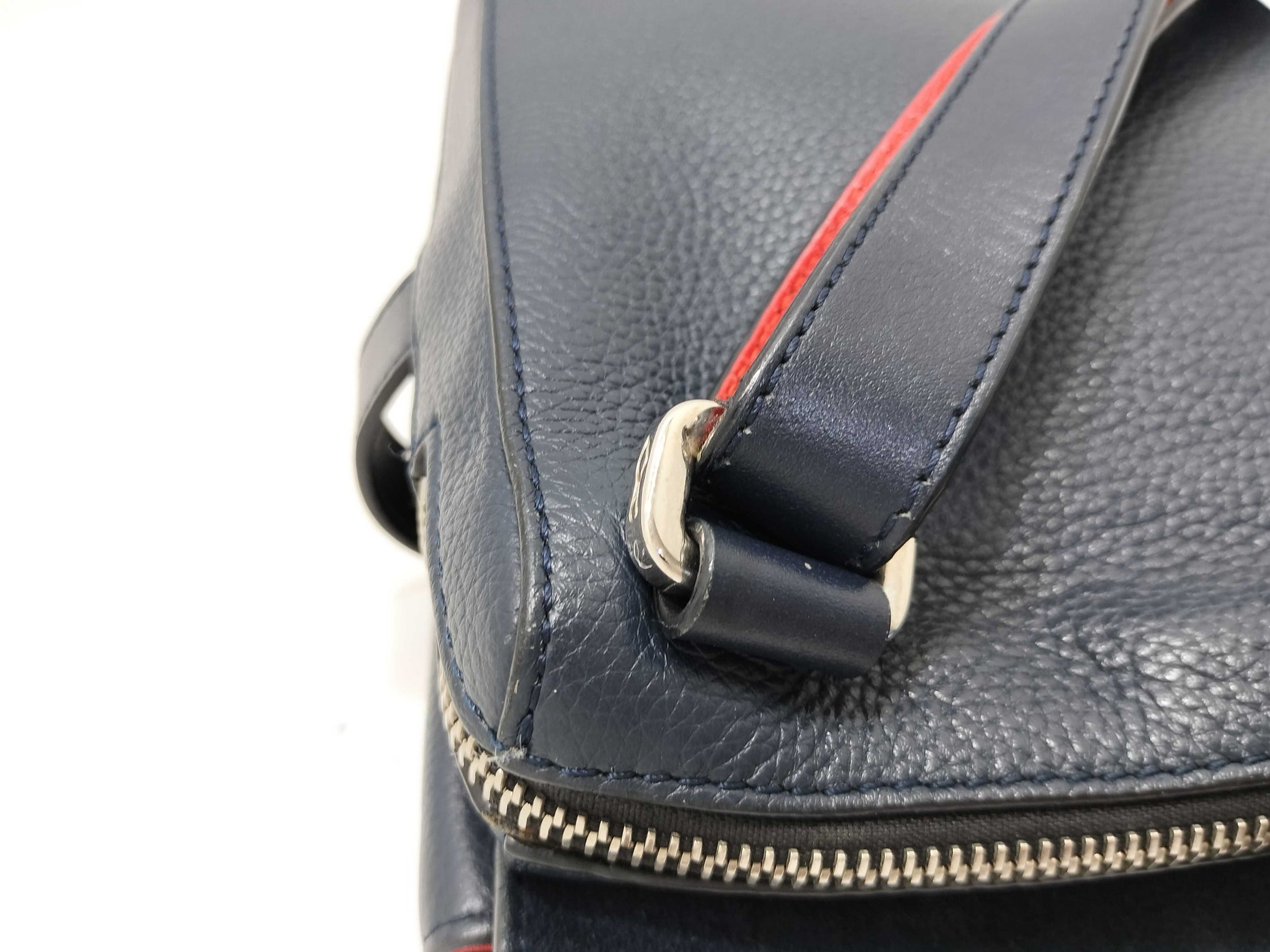 Christian Louboutin Bench Reporter Shoulder Bag, Studded Leather, Navy
