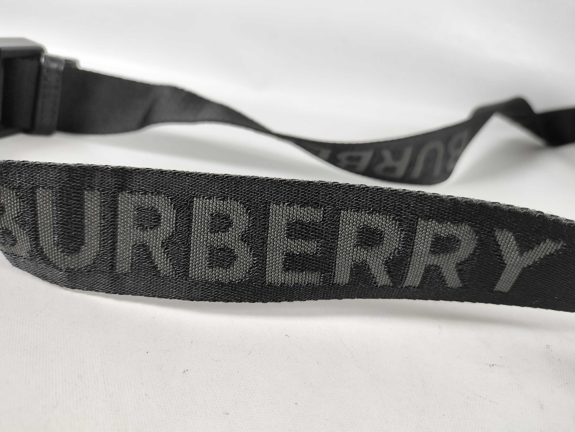 BURBERRY Burberry Nylon Waist Pouch Black Waist Bag 