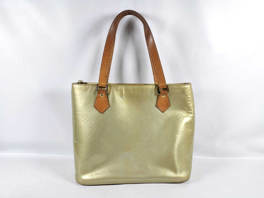 LOUIS VUITTON TH0091 Vernis LOUIS VUITTON M91303 Vernis Houston Tote Bag