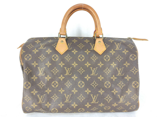 LOUIS VUITTON SA861 Monogram LV Mono Speedy 35 Boston Bag
