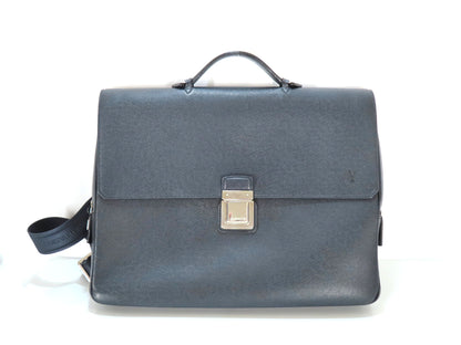 LOUIS VUITTON Vassili PM Taiga Leather 2-Way Business Bag