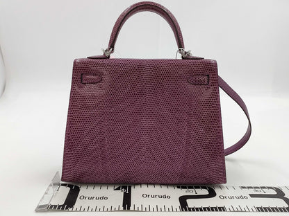 HERMES Kelly Purple Handbag