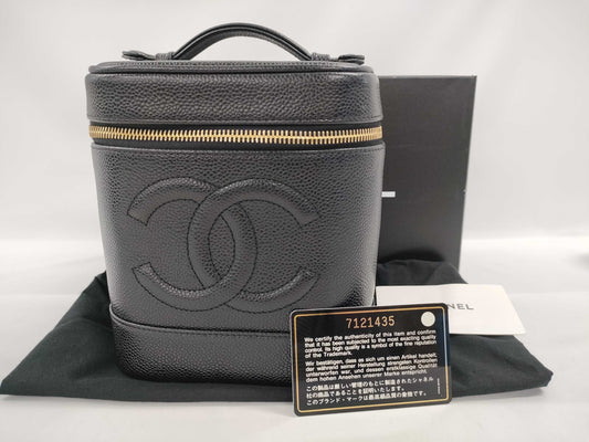 CHANEL Caviar Skin Vanity Bag