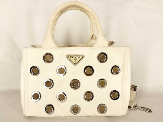 PRADA Prada Canapa Mini 2-Way Handbag Shoulder Bag Handbag