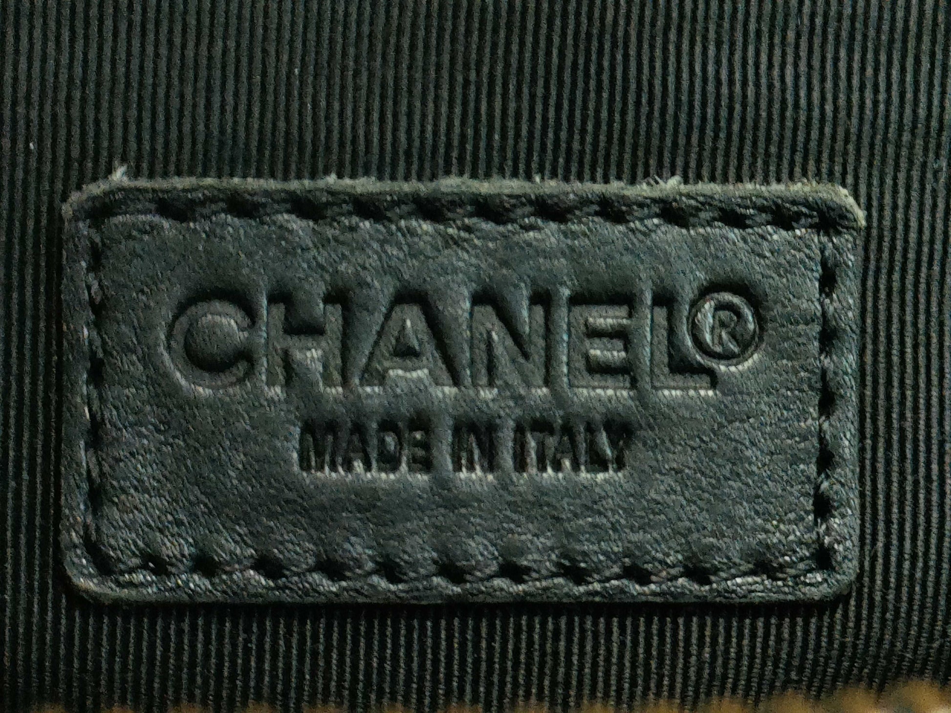 CHANEL Wild Stitch Coco Mark Boston Bag with Seal, Card, and Pouch