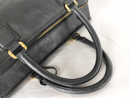 LOEWE Amazona 36 Leather Handbag in Black