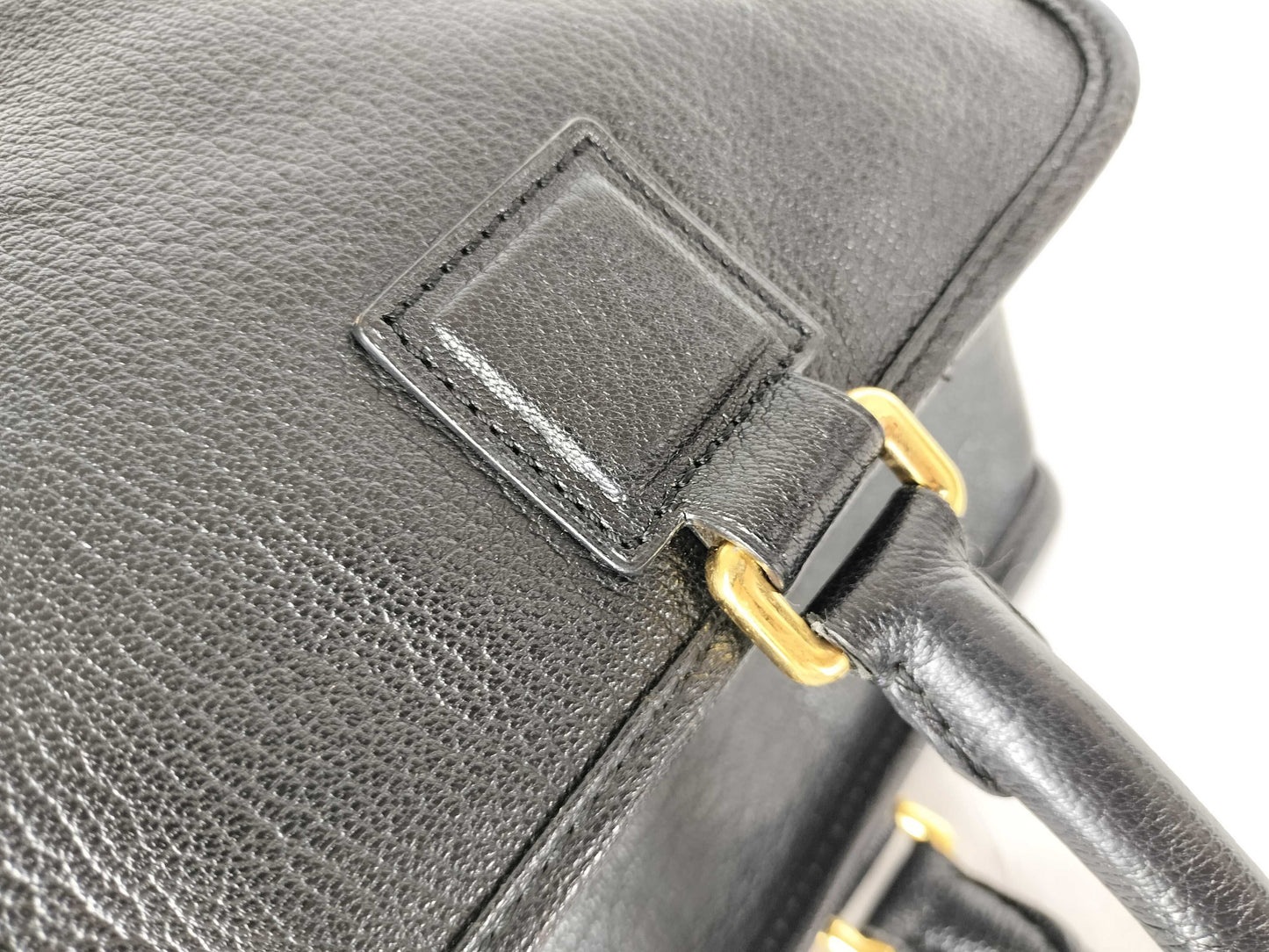LOEWE Amazona 36 Leather Handbag in Black