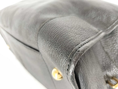 LOEWE Amazona 36 Leather Handbag in Black