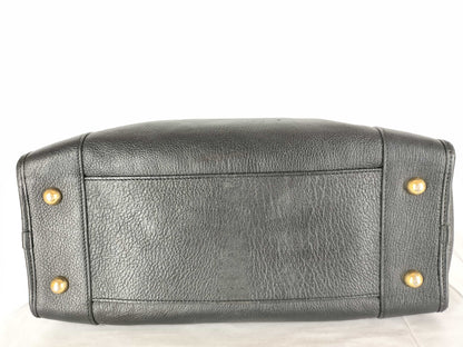 LOEWE Amazona 36 Leather Handbag in Black