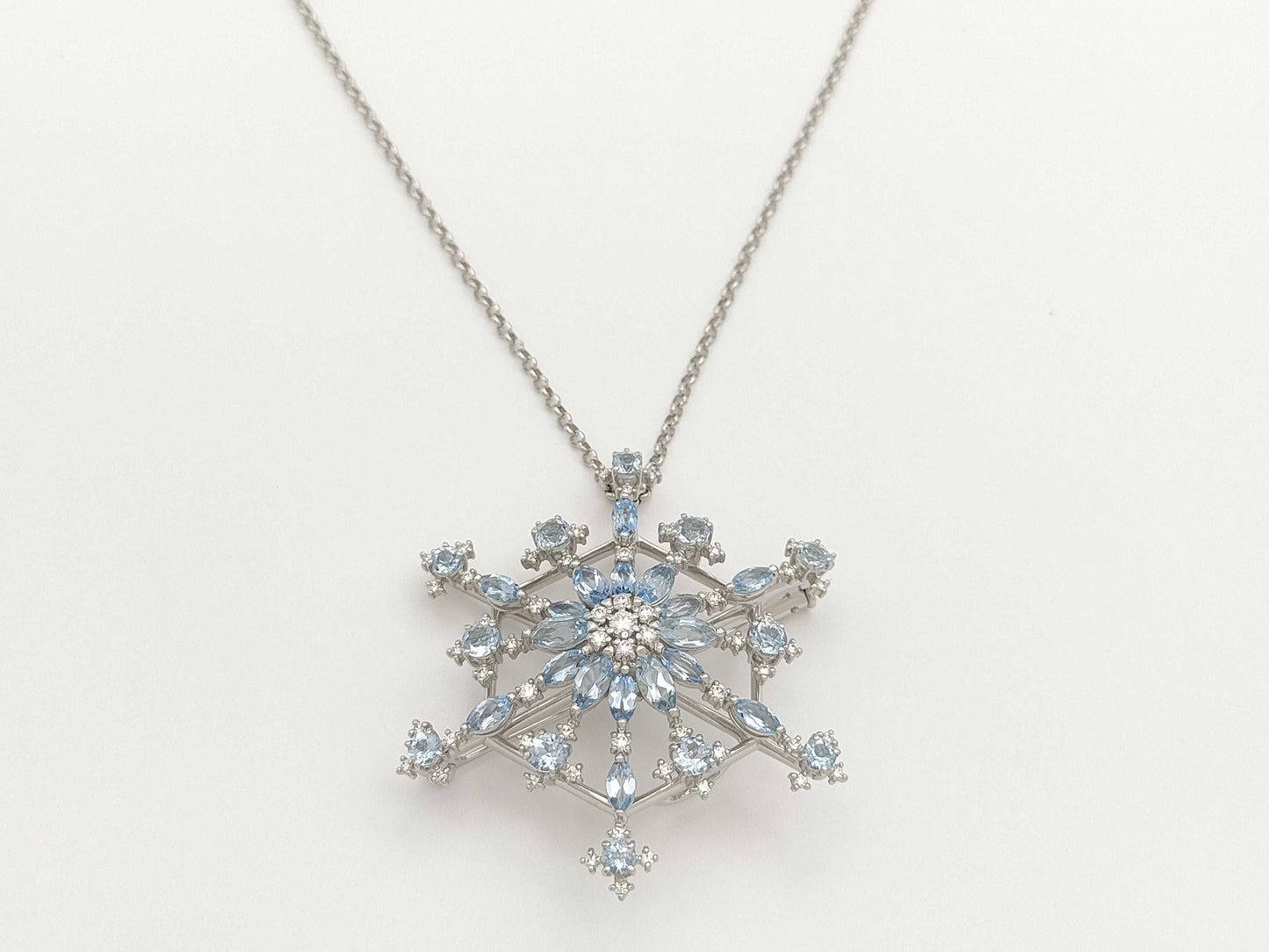 TASAKI Aquamarine D0.66ct K18WG 19.3g Necklace 
