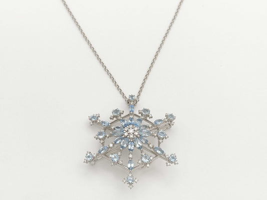 TASAKI Aquamarine D0.66ct K18WG 19.3g Necklace 