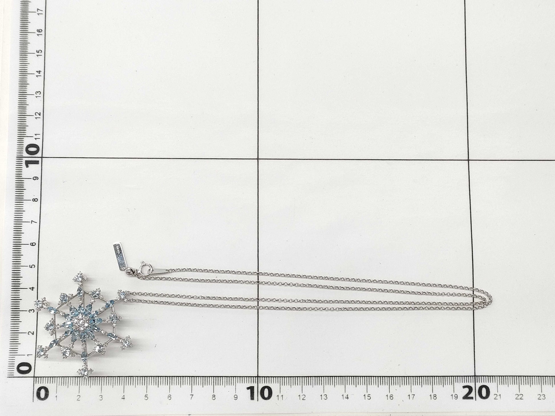 TASAKI Aquamarine D0.66ct K18WG 19.3g Necklace 